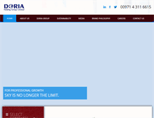 Tablet Screenshot of doriaholding.com